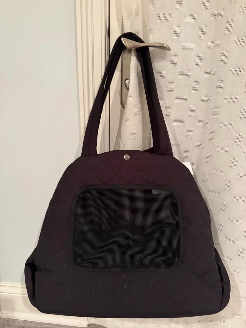 NWT Black Quilted Custom Designed Pet Carrier